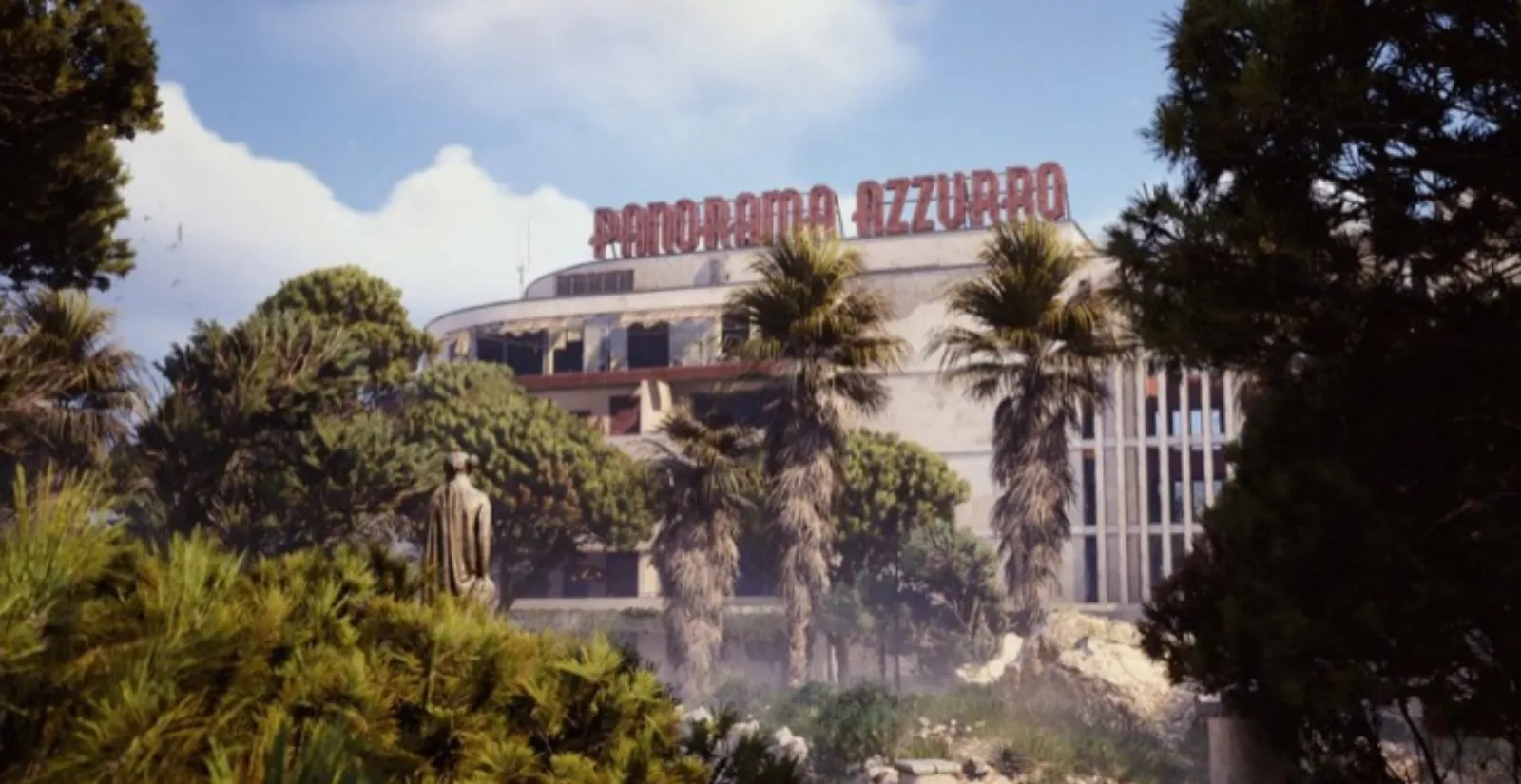 The abandoned Panorama Azzurro resort on the Riven Tides